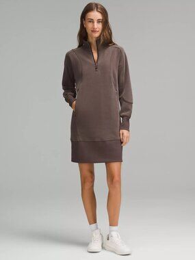 lululemon seersucker check ruched midi dress Seersucker Check Ruched Midi Dress Lululemon